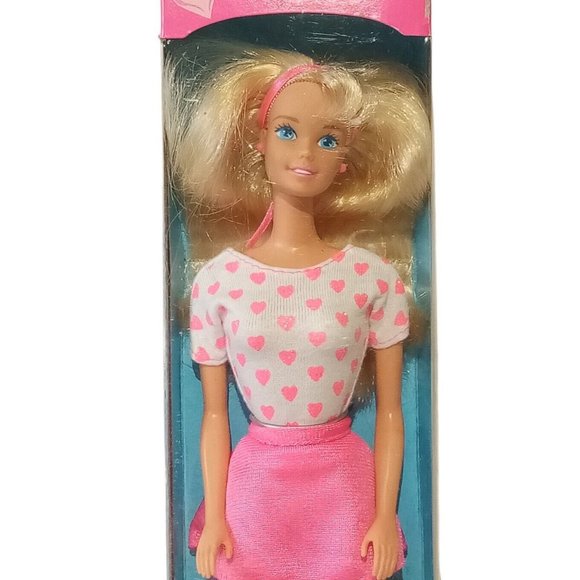 Pretty Hearts Barbie #14473/14475 Vintage 1995 2 Dolls incl Pink & Blue NRFB - Picture 10 of 10